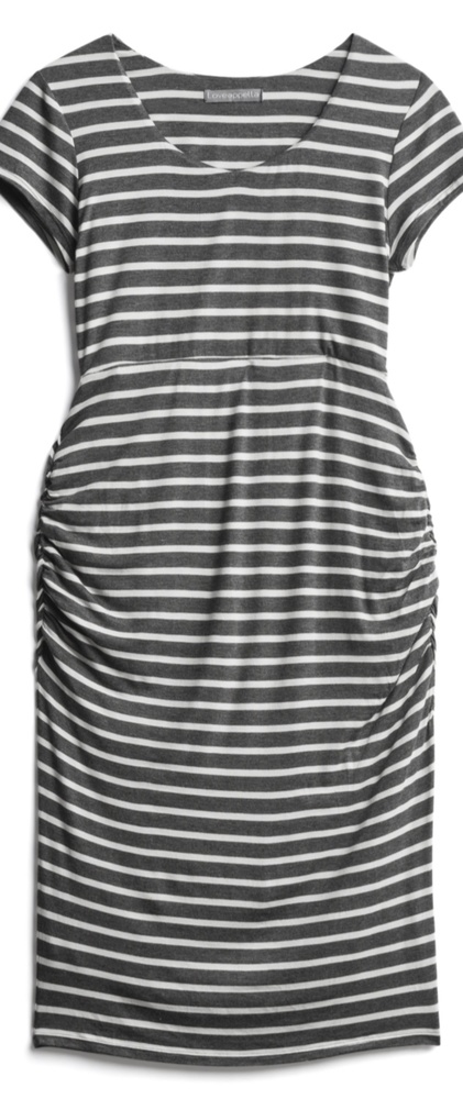 Greta Knit Ruched Maternity Dress